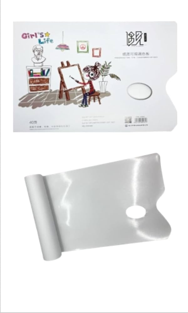 ペーパーパレット5点油彩画・アクリル画・水彩画用 +油画紙8点